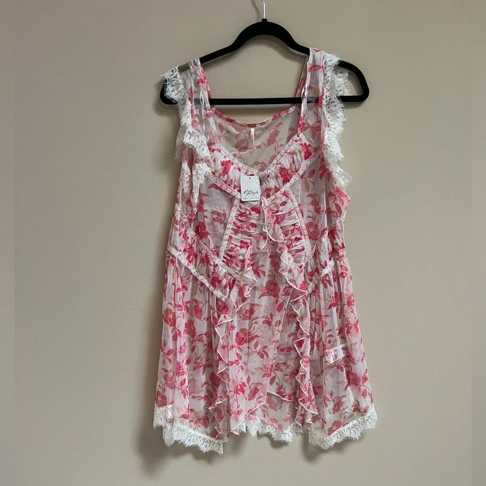 Free People Ivie sheer top- size XL - Picture 5 of 5